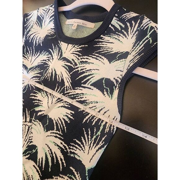 Rachel Roy knit fireworks palm fitted sleeveless dress size xs - Picture 7 of 9